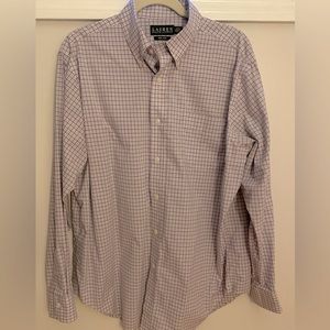LAUREN RALPH LAUREN mens long sleeve button down dress shirt neck size 16 1/2